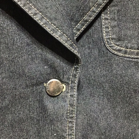 Vintage Louis Feraud Lightweight Jean Blazer - Picture 5 of 5